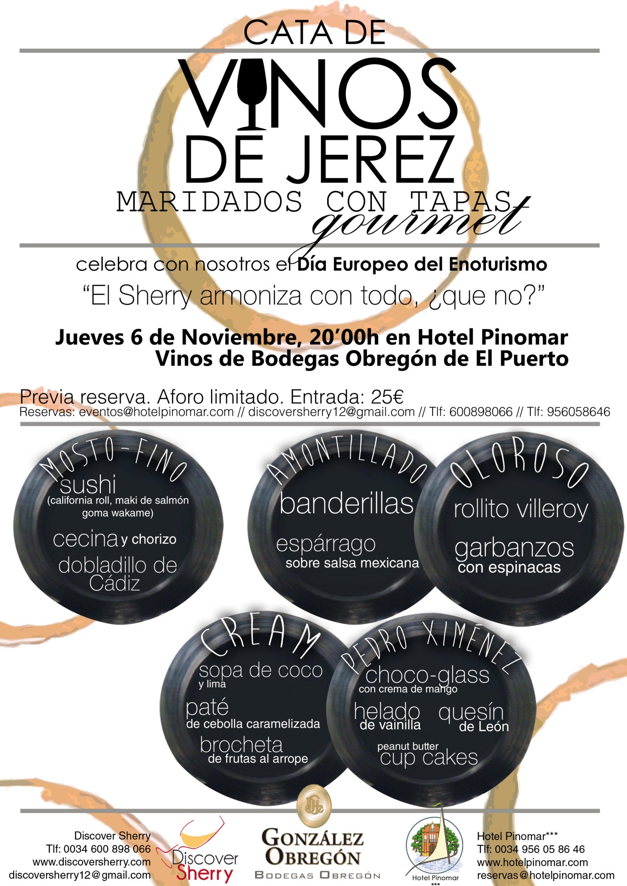 Cata de Discover Sherry con motivo del Día Europeo del&nbsp;Enoturismo