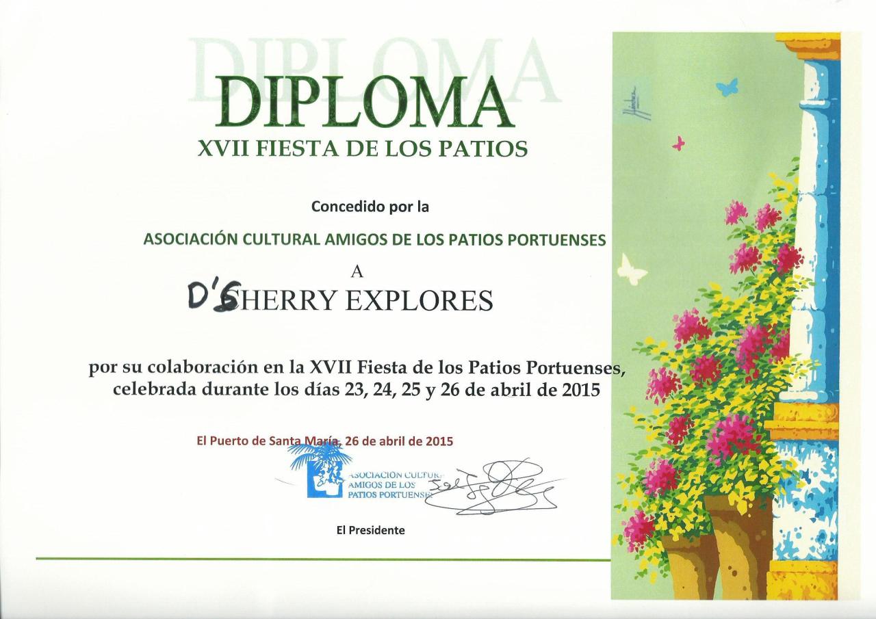 Entrega de los premios de la Fiesta de los Patios /Presentation of the Fiesta de los Patios&nbsp;awards