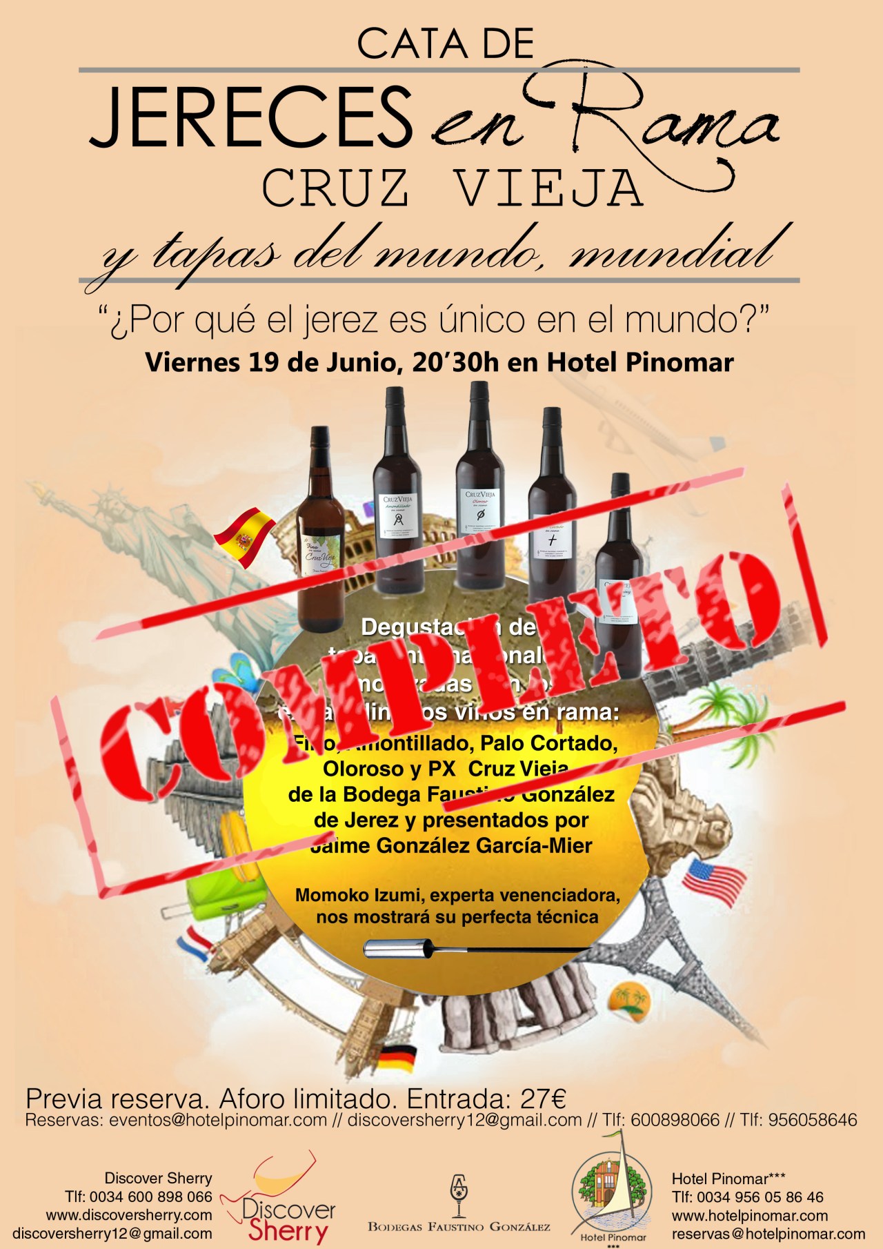 Cata de jereces en rama: Aforo completo