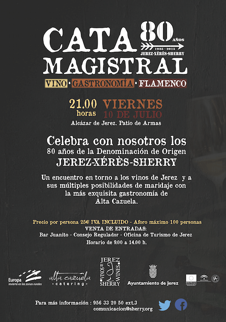 Cata Magistral 80 aniversario  /80th Anniversary Master Sherry wine&nbsp;tasting