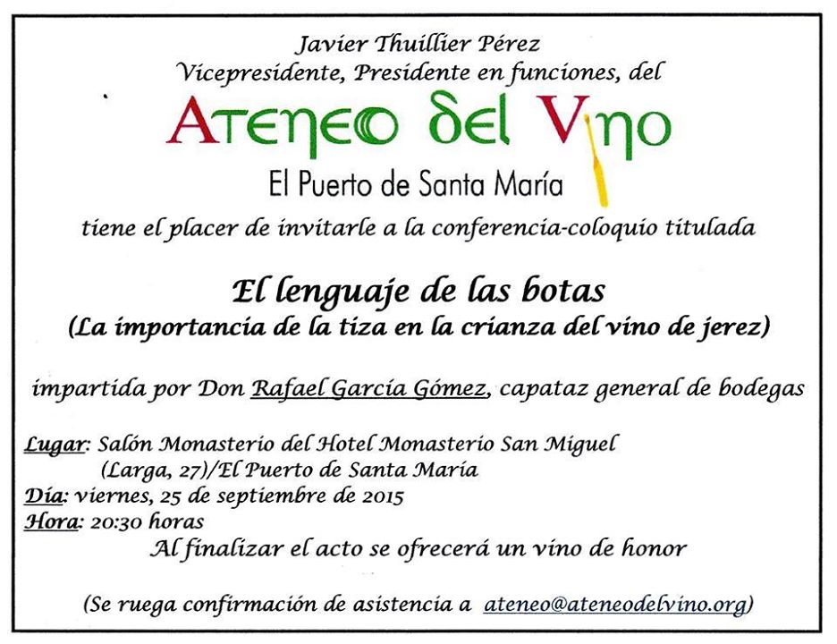 Conferencia de D. Rafael García Gómez: “El lenguaje de las&nbsp;botas”