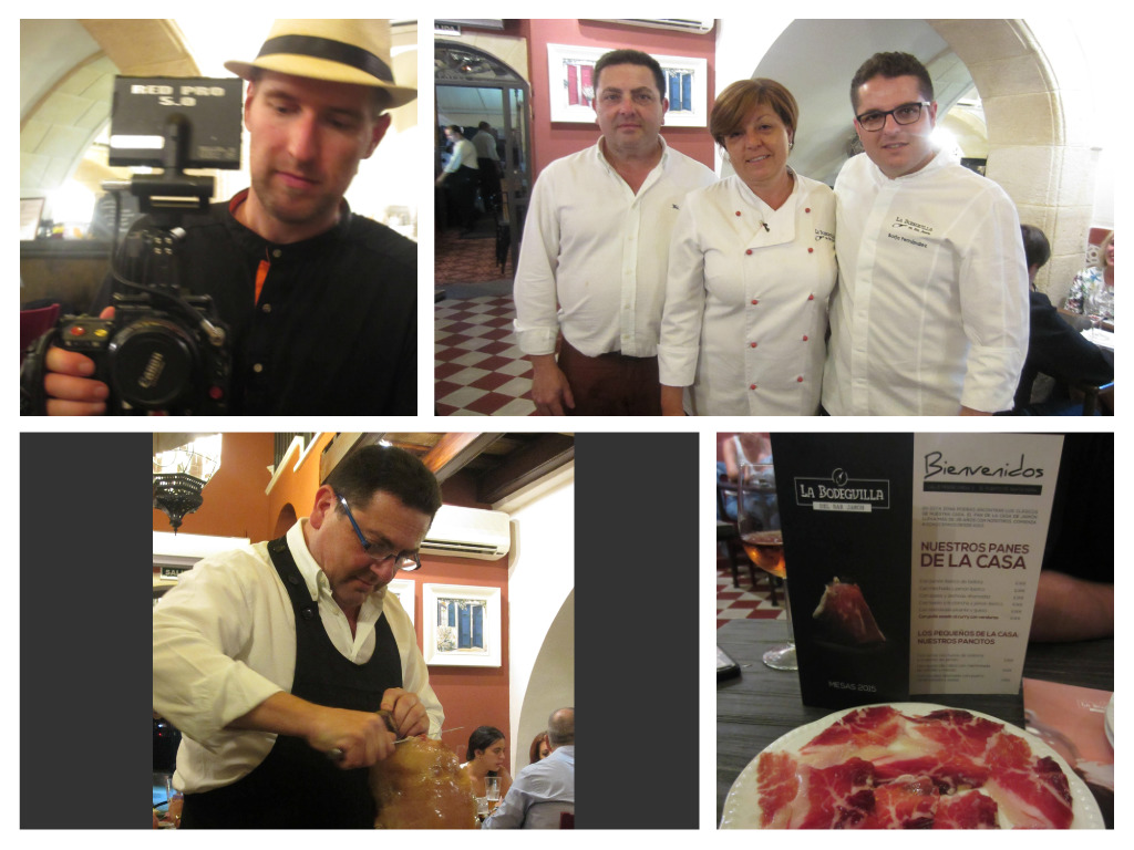 Último día de rodaje en La Bodeguilla del Bar Jamón.  Last filming day at La Bodeguilla del Bar&nbsp;Jamón.