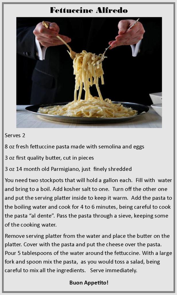 Receta Fettuccine English