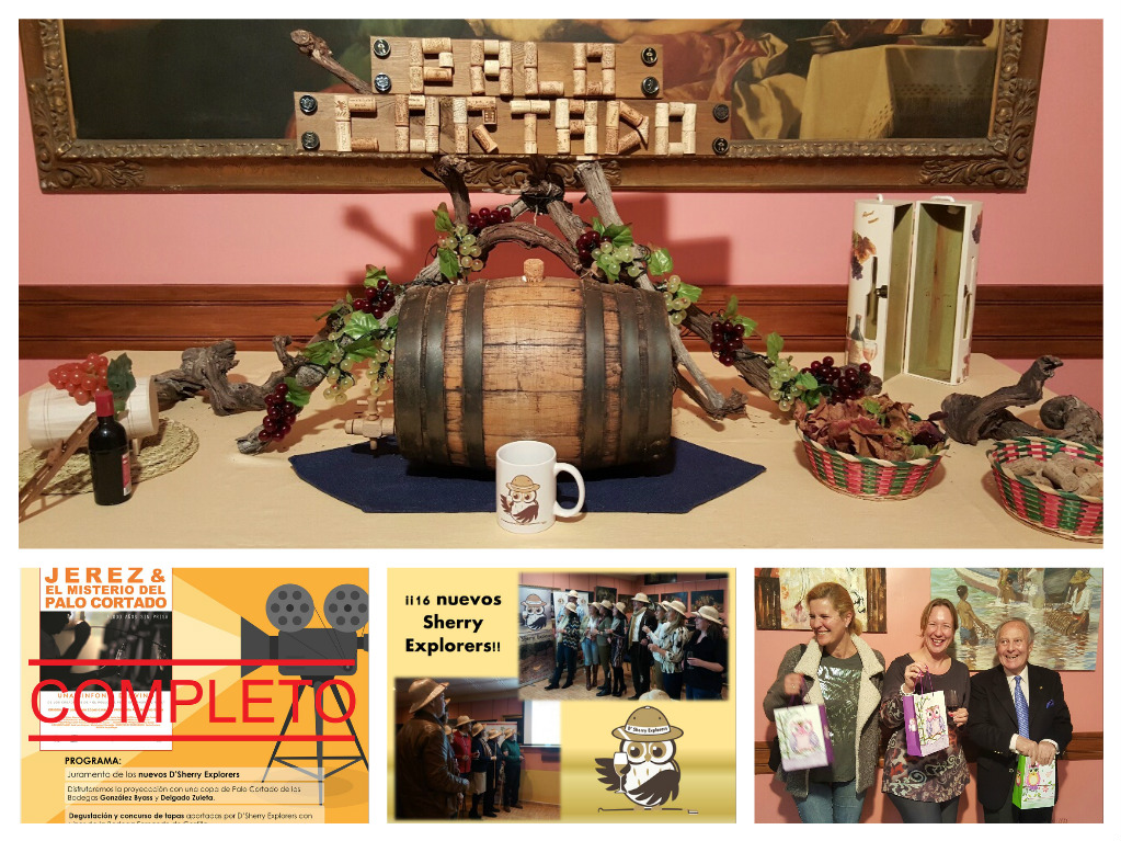 Clase magistral sobre el vino de jerez en la 1ª reunión del año de D´Sherry Explorers. Sherry Master&nbsp;Class