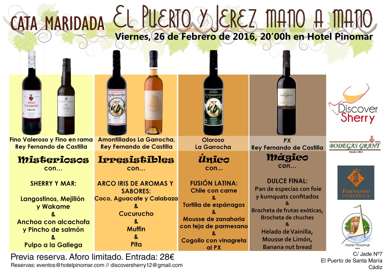Cata Maridada: El Puerto y Jerez mano a mano. / Tasting and Pairing: El Puerto and Jerez Hand in&nbsp;Hand