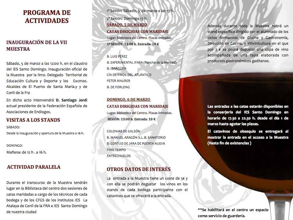 Programa Muestra vinos