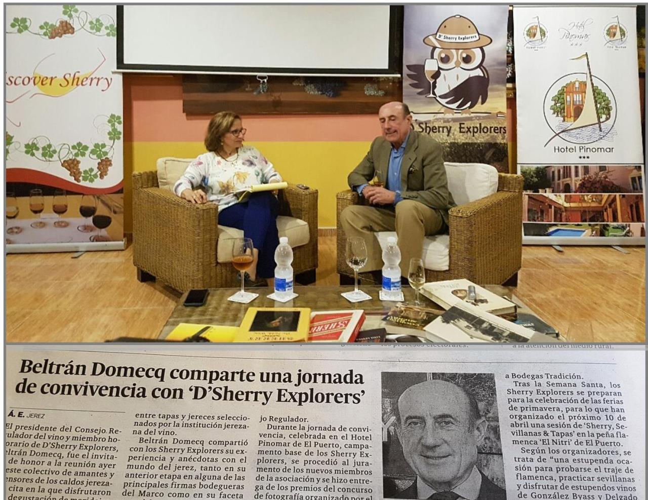 Beltrán Domecq y Williams invitado de honor de D´Sherry Explorers.  Beltrán Domecq Williams, honor guest of D´Sherry&nbsp;Explorers