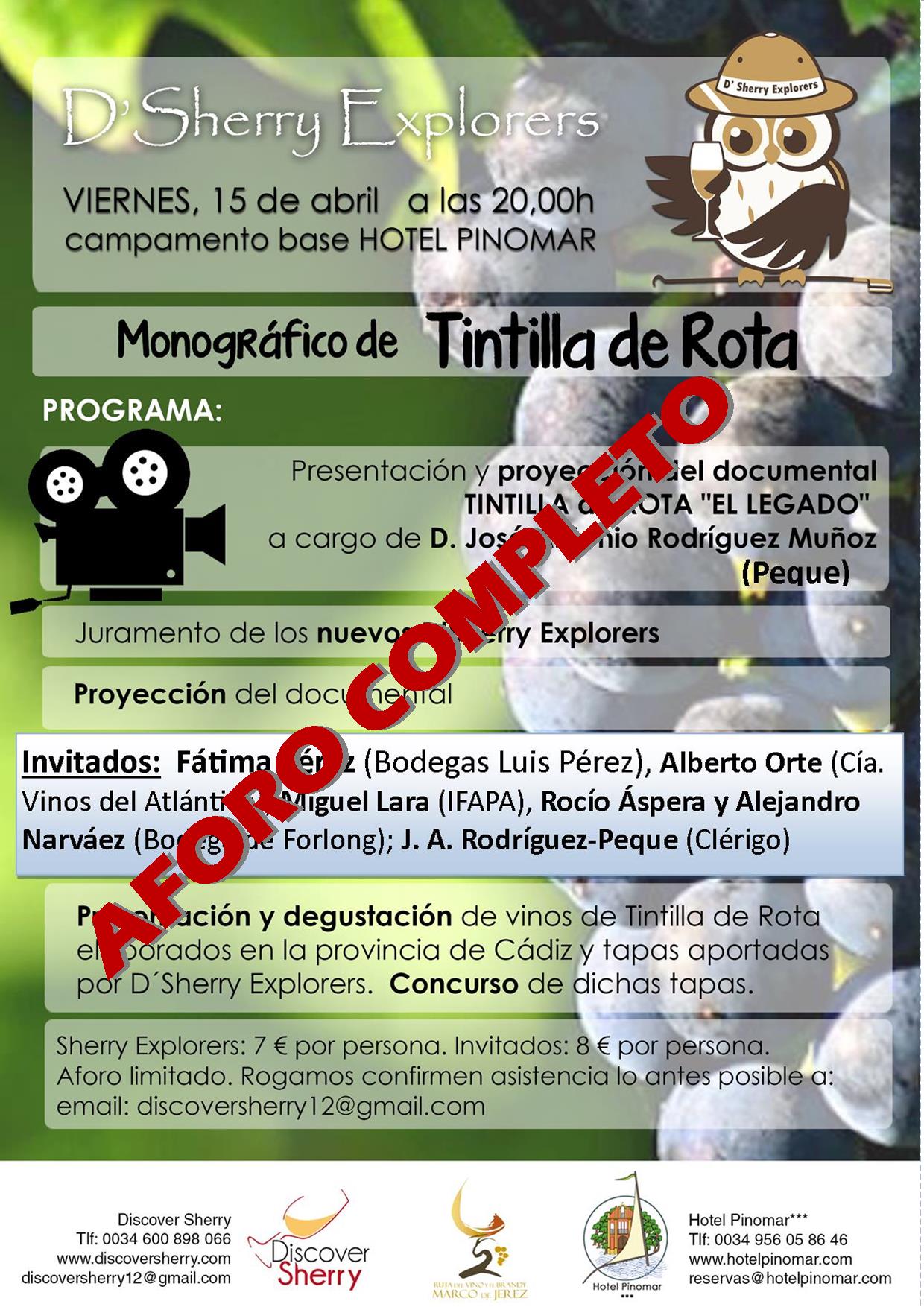 Próxima reunión, 15 de abril: AFORO COMPLETO.  Next meeting April 15th: FULL&nbsp;HOUSE