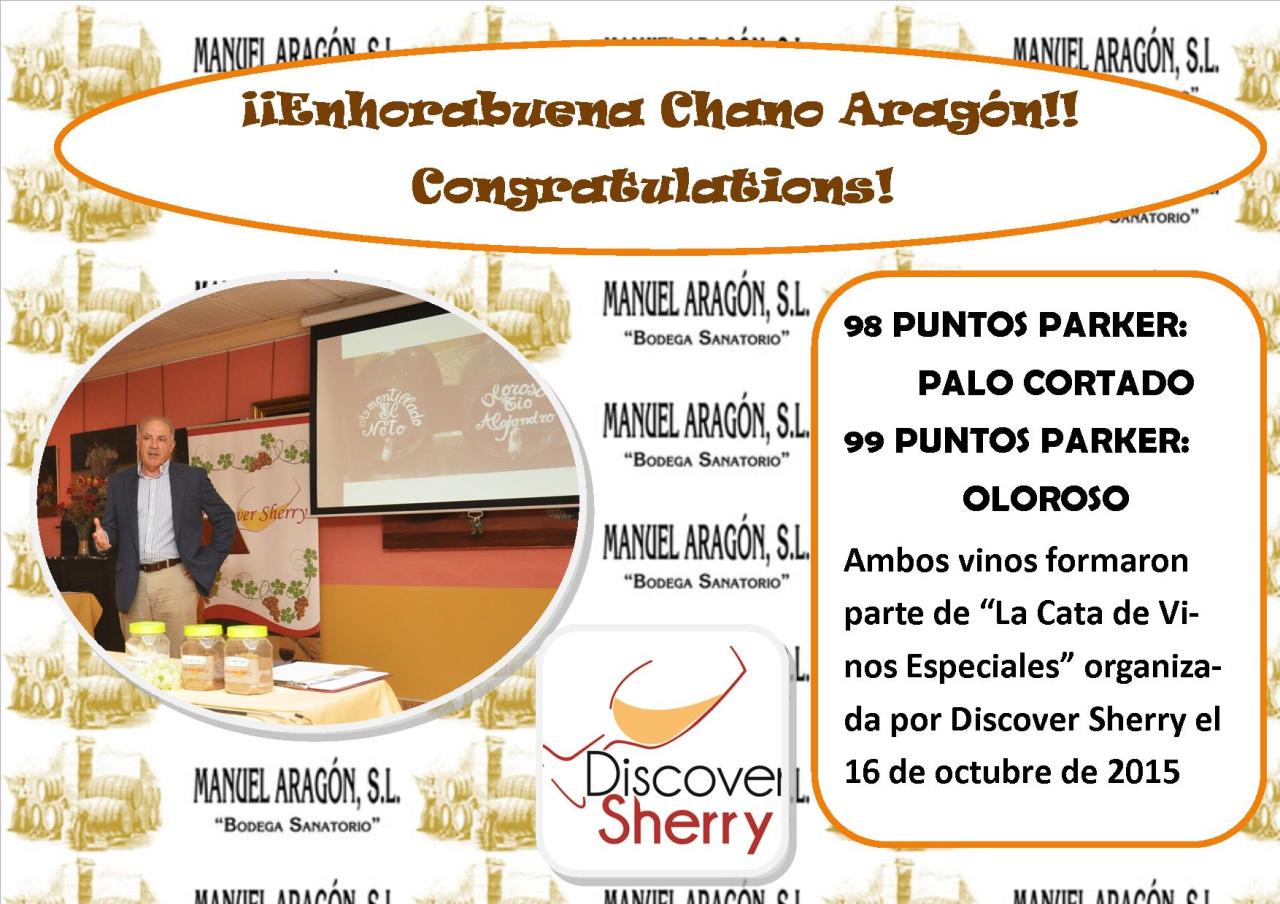 ¡¡Enhorabuena – Congratulations, Chano&nbsp;Aragón!!