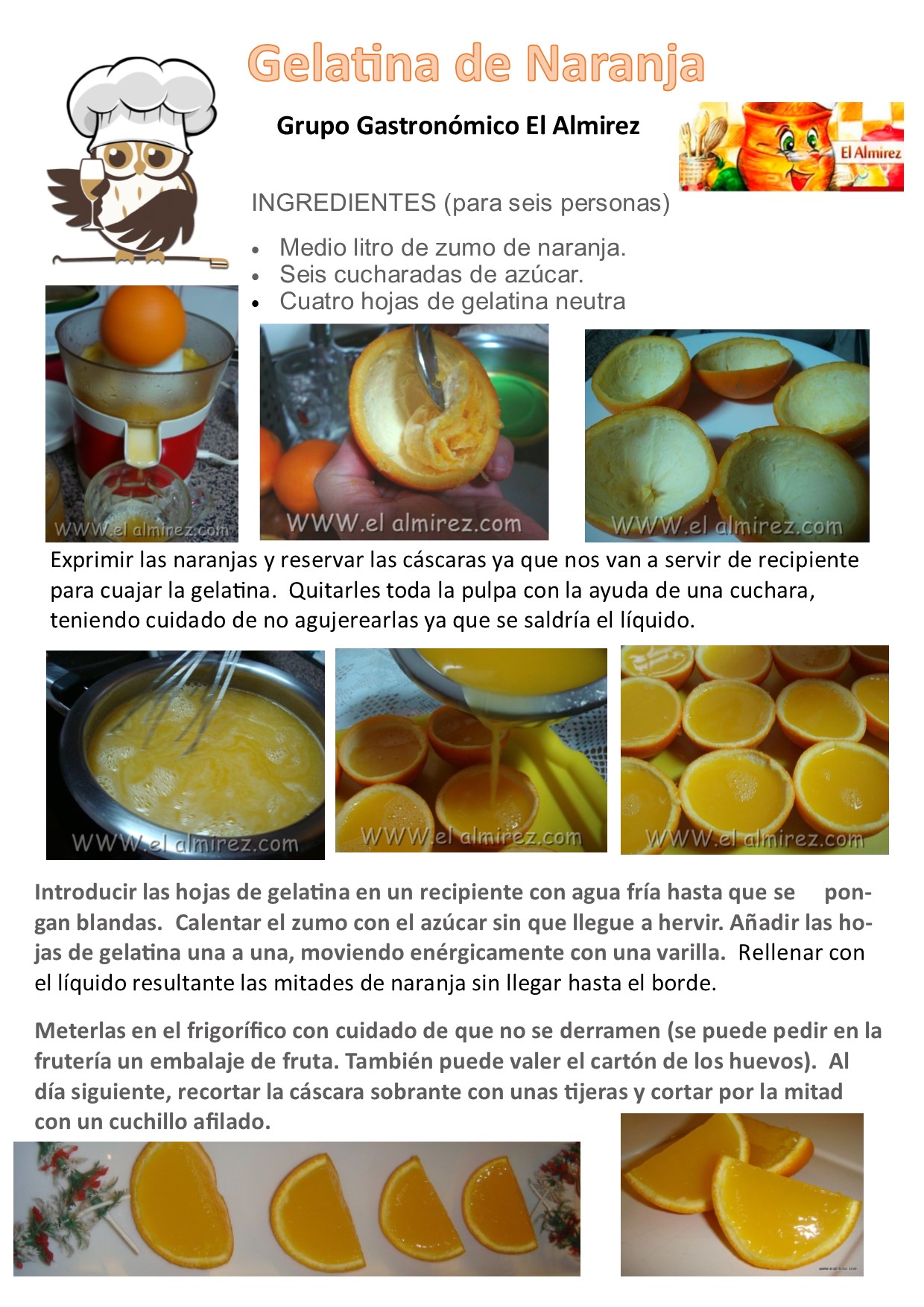 Gelatina de naranja