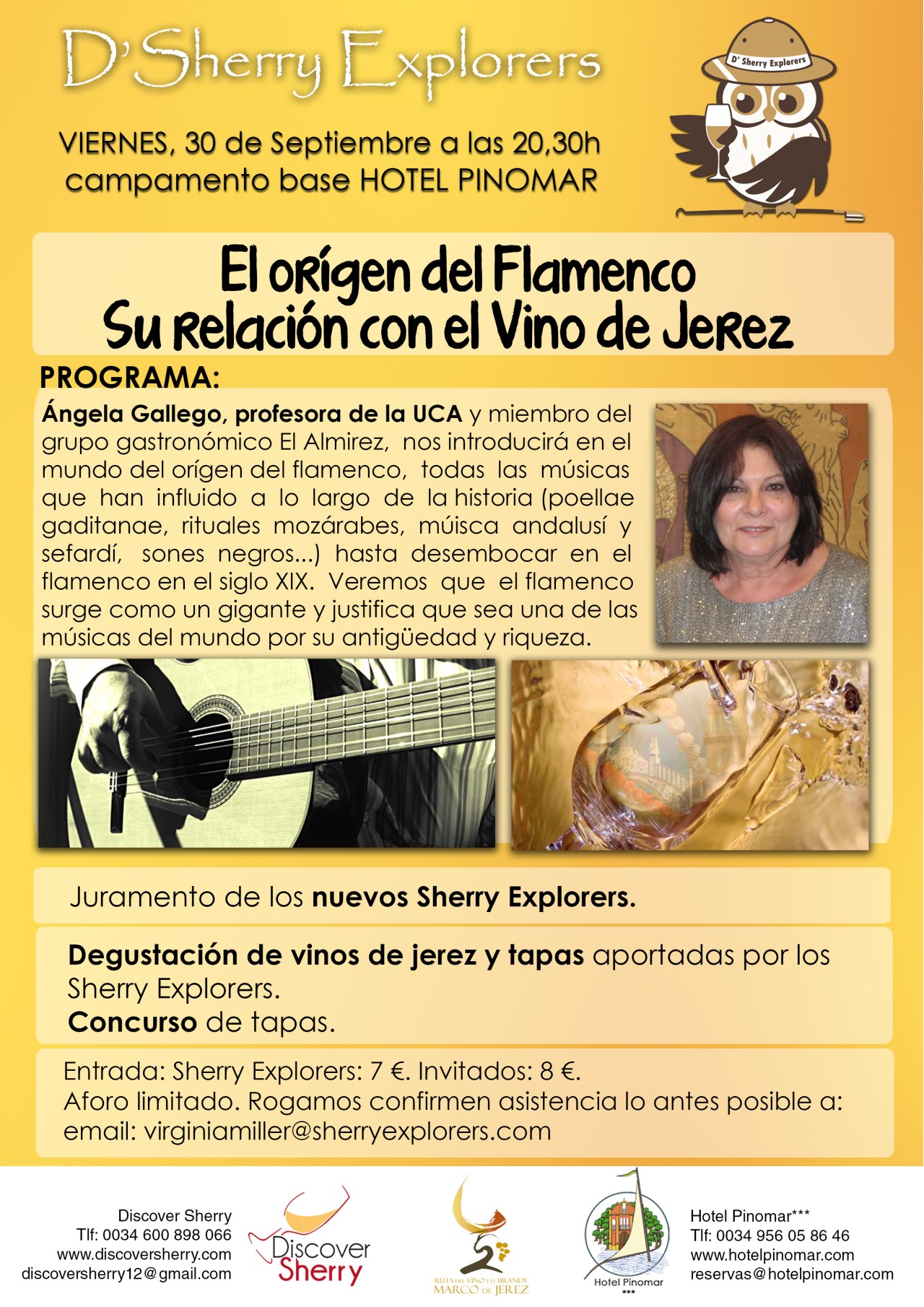 “El Origen del Flamenco. Su relación con el Vino de Jerez” en la próxima reunión de los Sherry Explorers / “The Origin of Flamenco. It´s relationship with Sherry Wine.” Next Sherry Explorers´meeting.