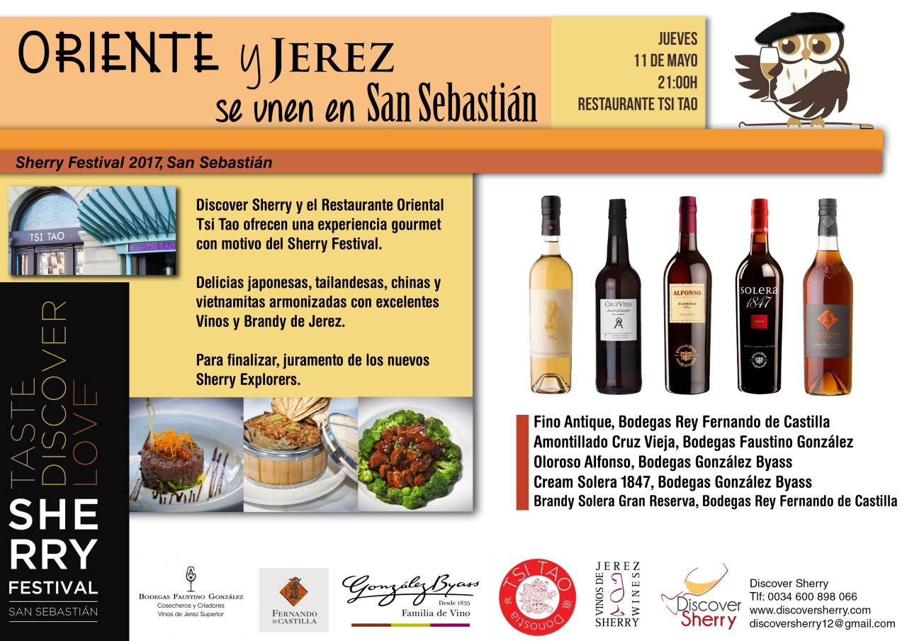 San Sebastián Sherry Festival: Cata-Maridaje en el Restaurante Tsi Tao/ San Sebastián Sherry Festival:  Tasting-Pairing at the Tsi Tao&nbsp;Restaurant