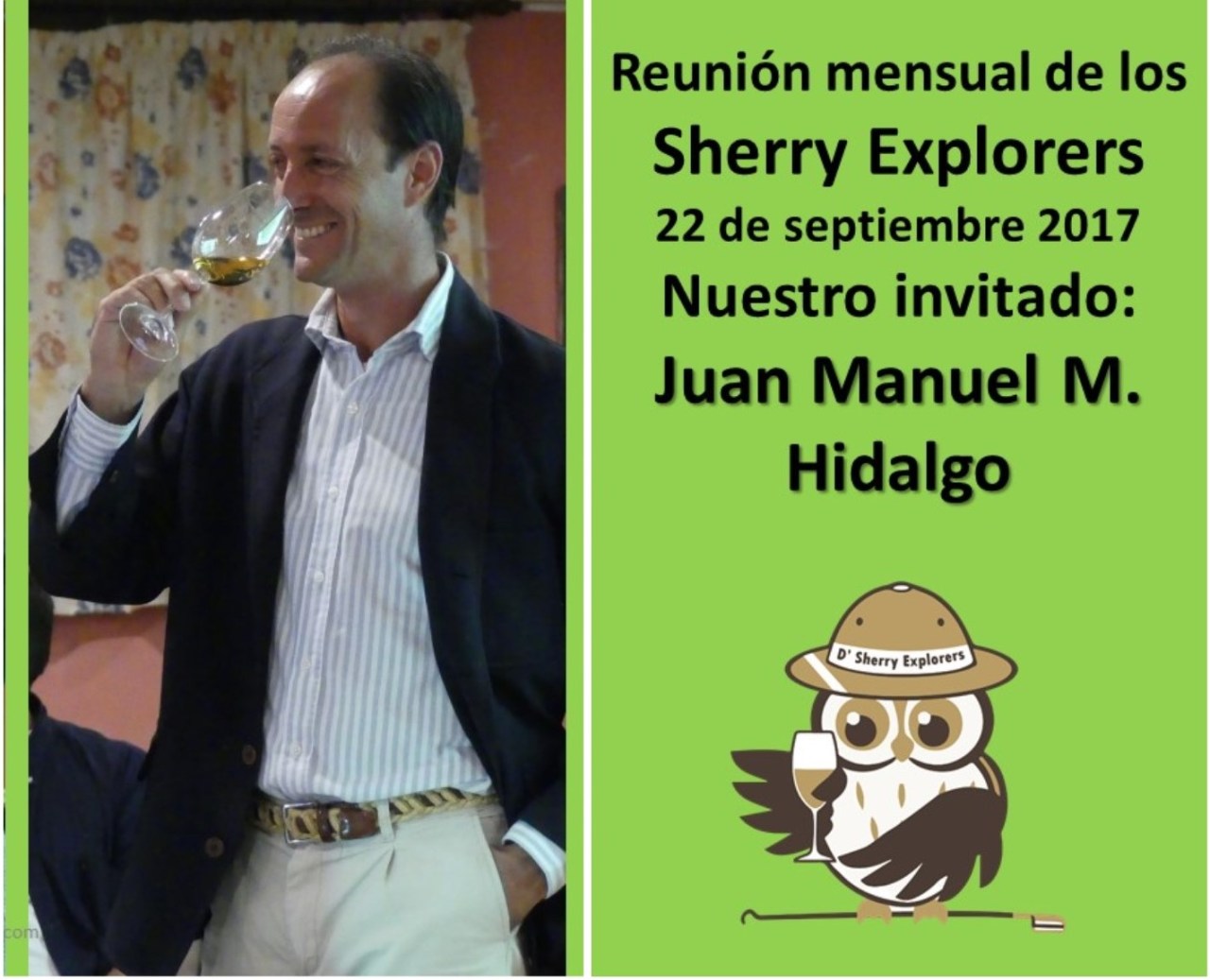 Bodegas Emilio Hidalgo en la reunión de los Sherry Explorers/The Emilio Hidalgo winery at the Sherry Explorers´meeting