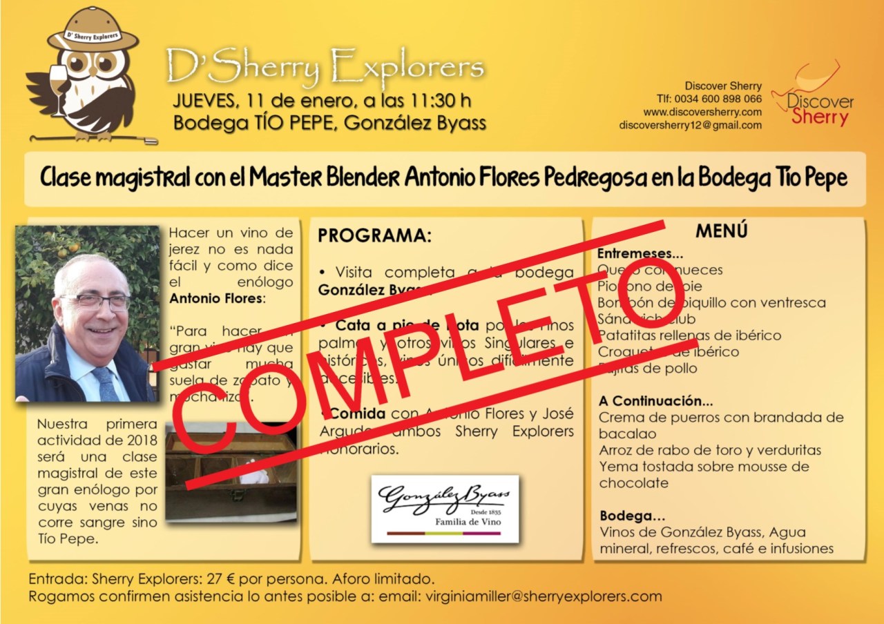 Completa la visita a Bodegas Tío&nbsp;Pepe