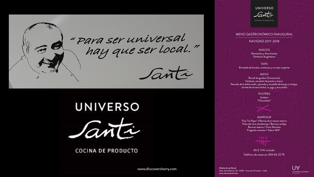 Discover Sherry recommends: Restaurante Universo Santi, at the Finca del Altillo, in Jerez de la&nbsp;Frontera.