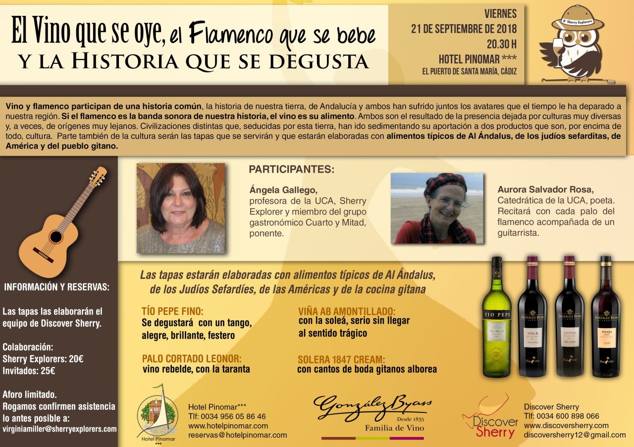 El Vino que se oye, el Flamenco que se bebe……. (Spanish)