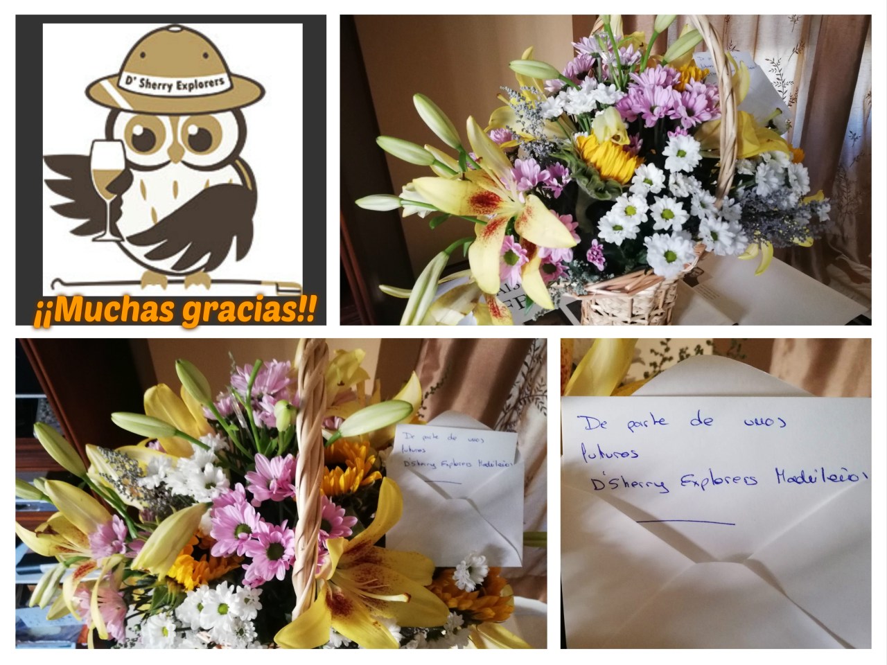 Precioso regalo de los futuros Sherry Explorers de Madrid!! / Beautiful gift from future Sherry Explorers from&nbsp;Madrid!!