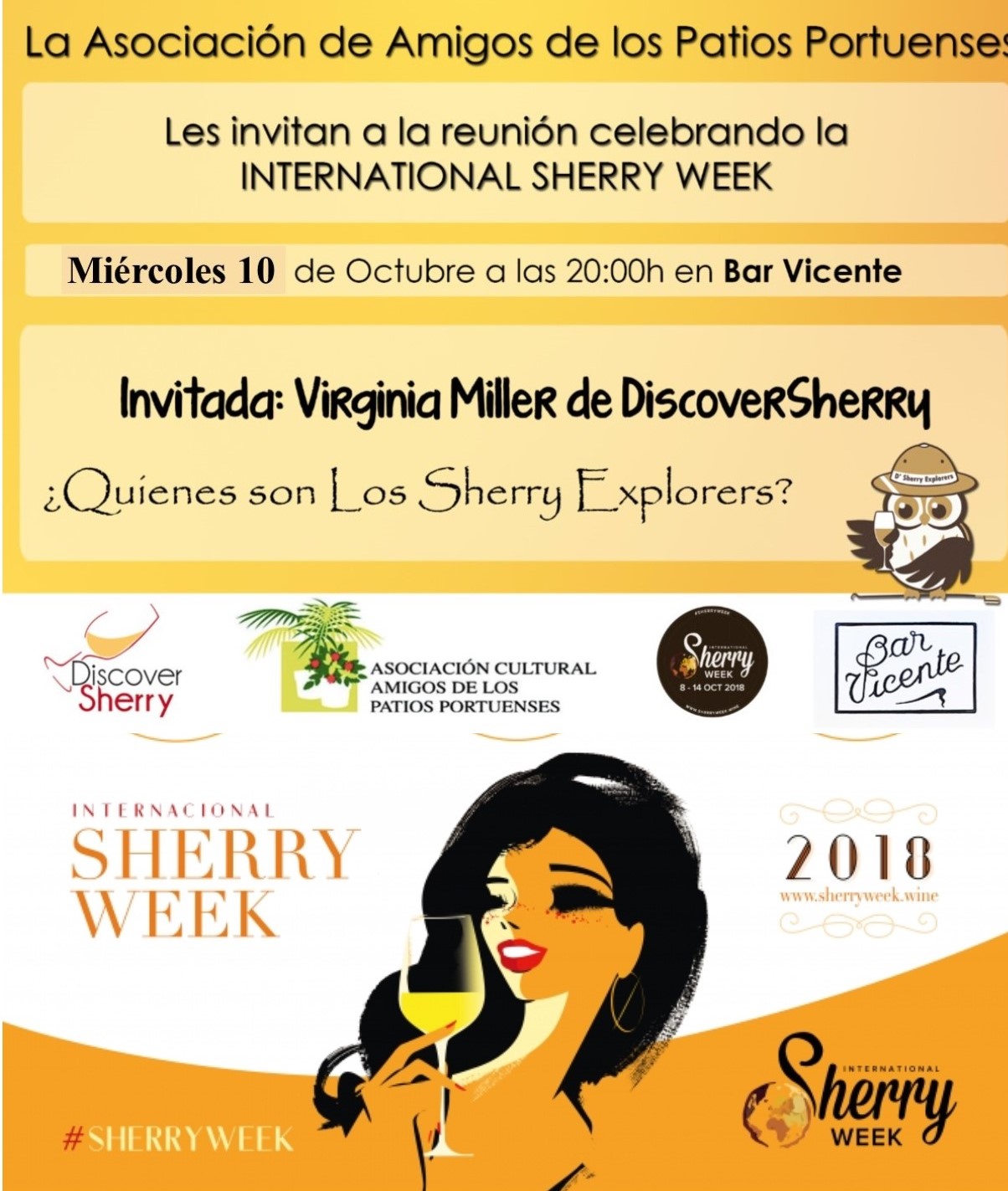 International Sherry Week 2018: conoce a los Sherry&nbsp;Explorers!!