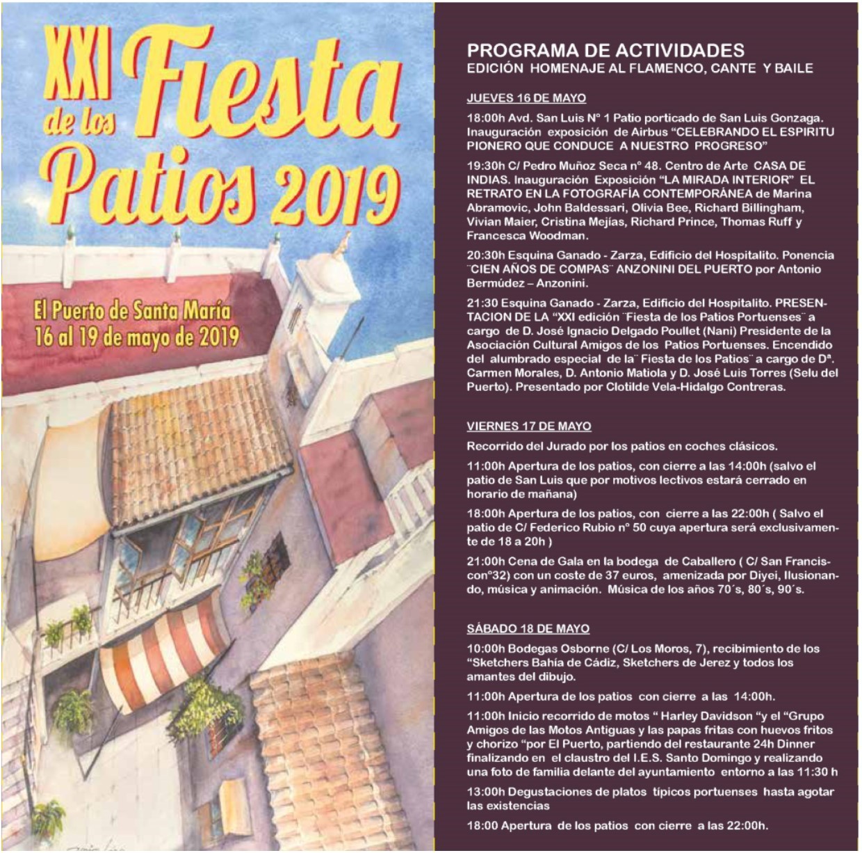 Fiesta de los Patios 2019– Toda la información&nbsp;(Spanish)
