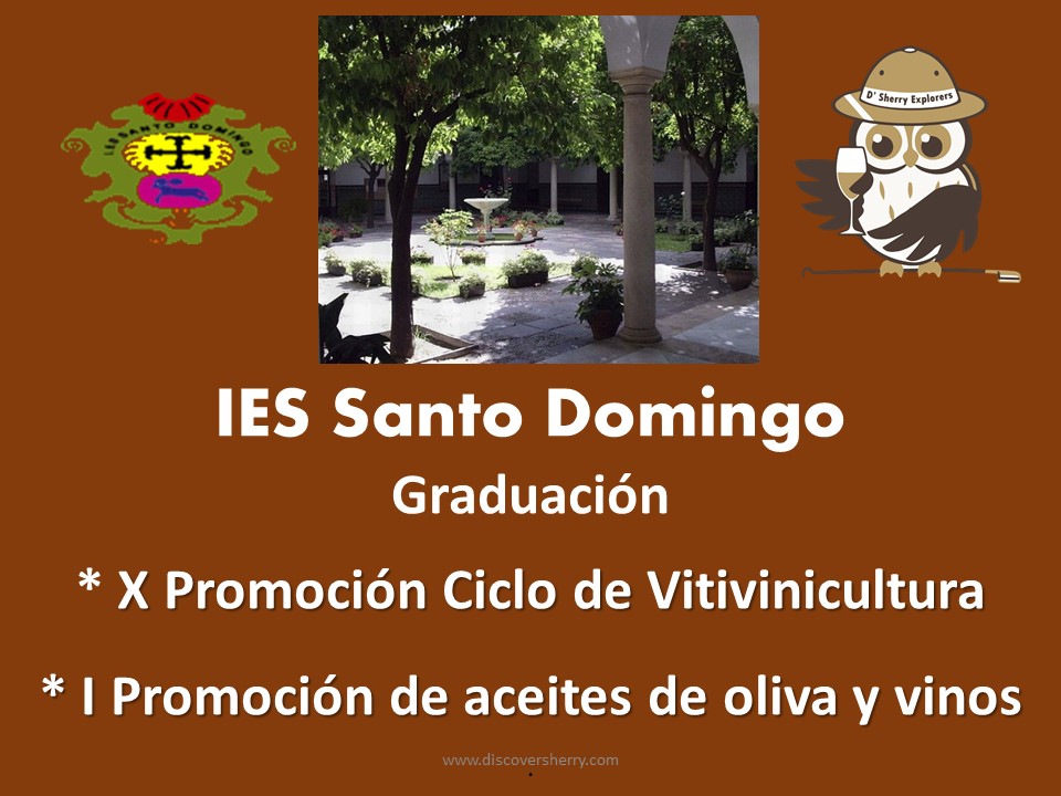 Los veintisiete recién graduados del IES Santo Domingo hacen su juramento de Sherry Explorers/ The 27 most  recent IES Santo  Domingo graduates take the Sherry&nbsp;Explorers´oath
