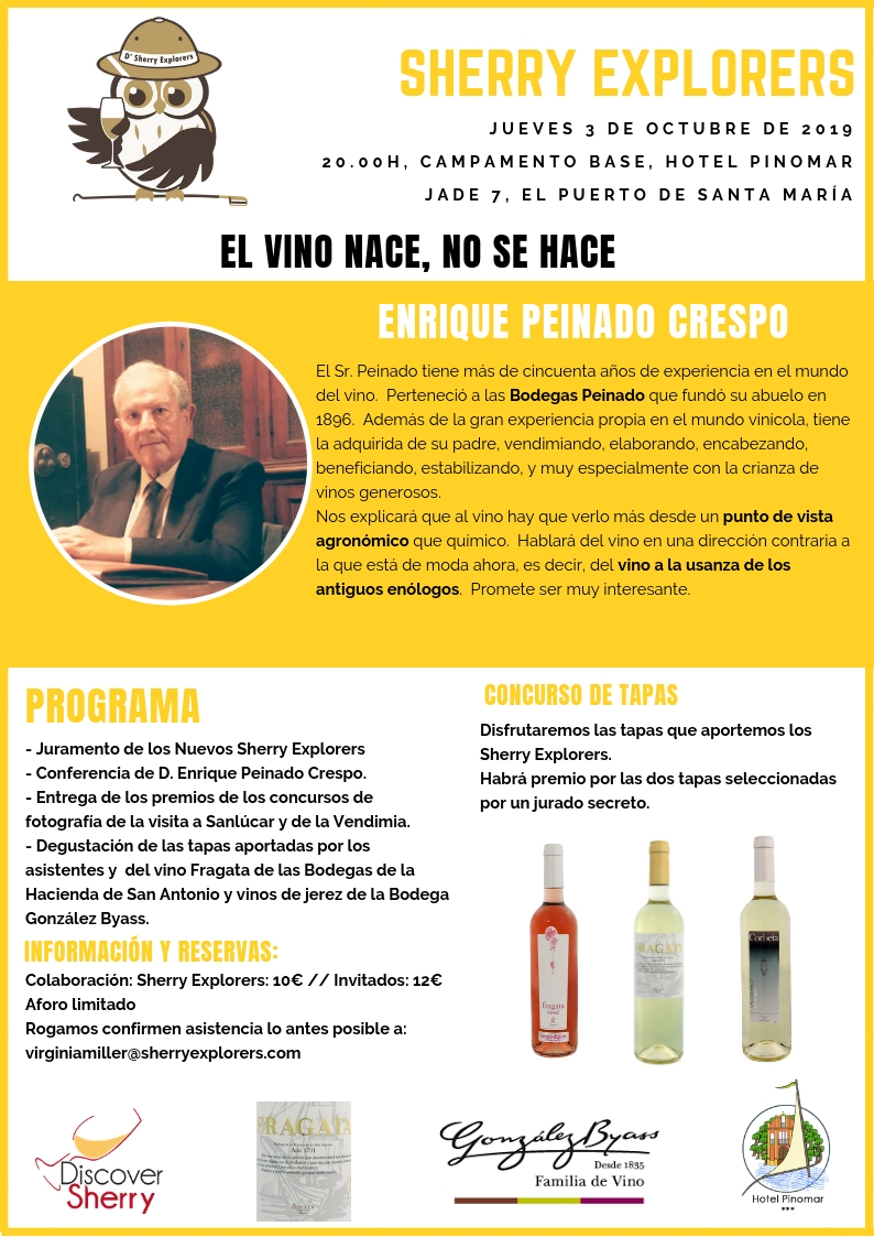 Reunión Sherry Explorers: Enrique Peinado&nbsp;Crespo
