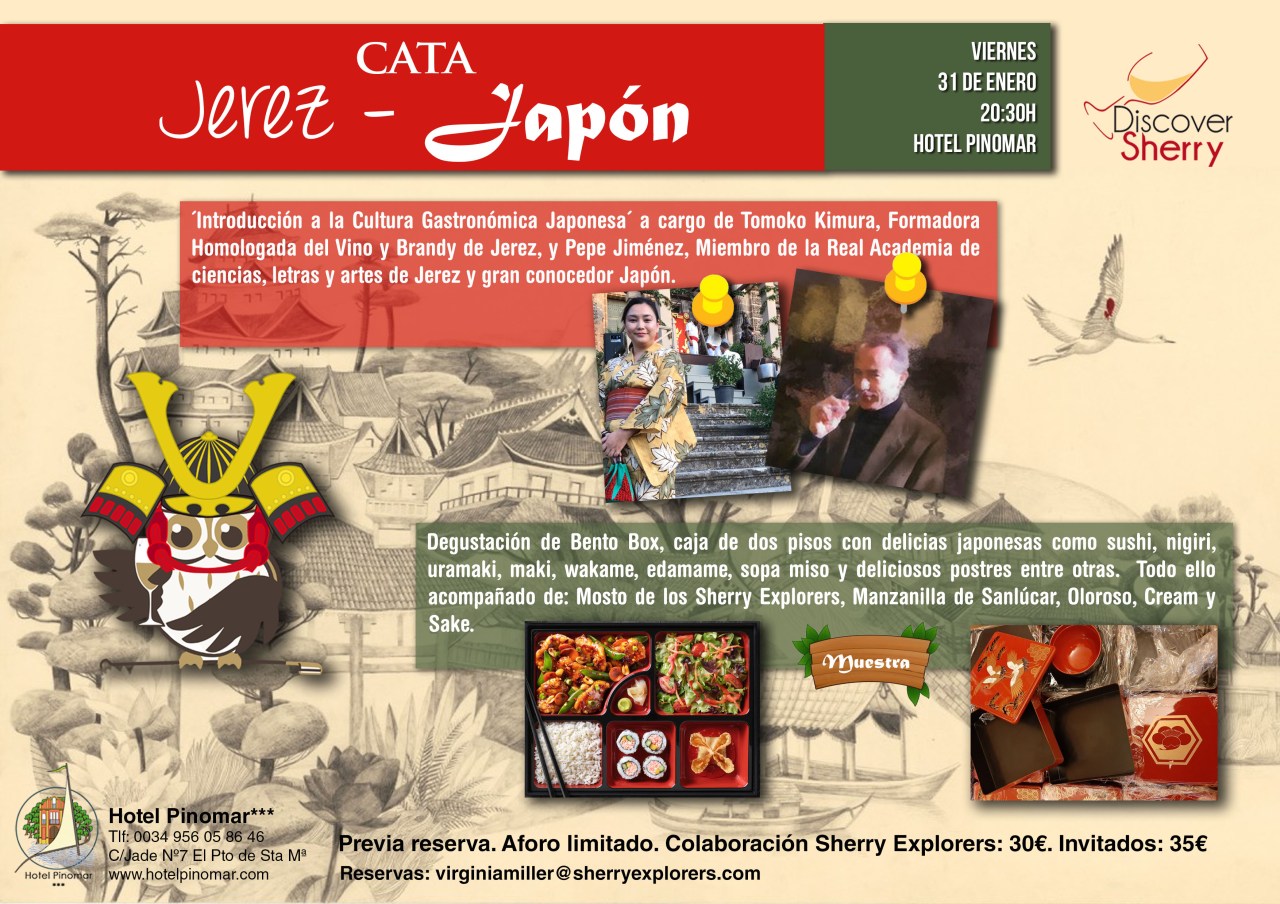 JEREZ-JAPÓN Cata maridada Sherry Explorers-Discover Sherry