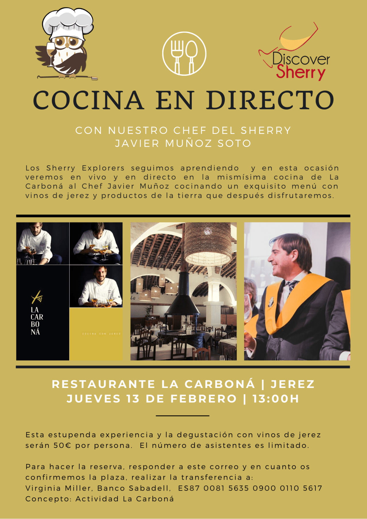 Cocina en Directo con el Chef Javier Muñoz en La Carboná&nbsp;(Spanish)