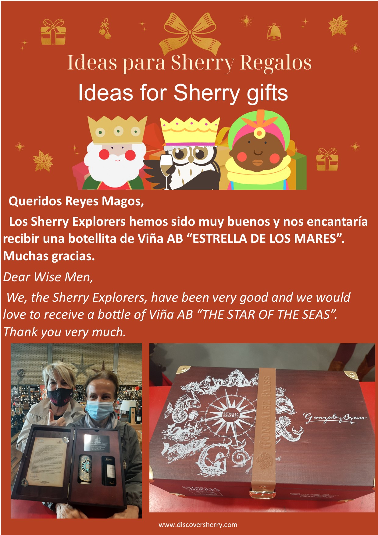 Queridos Reyes Magos,    Dear Wise&nbsp;Men,