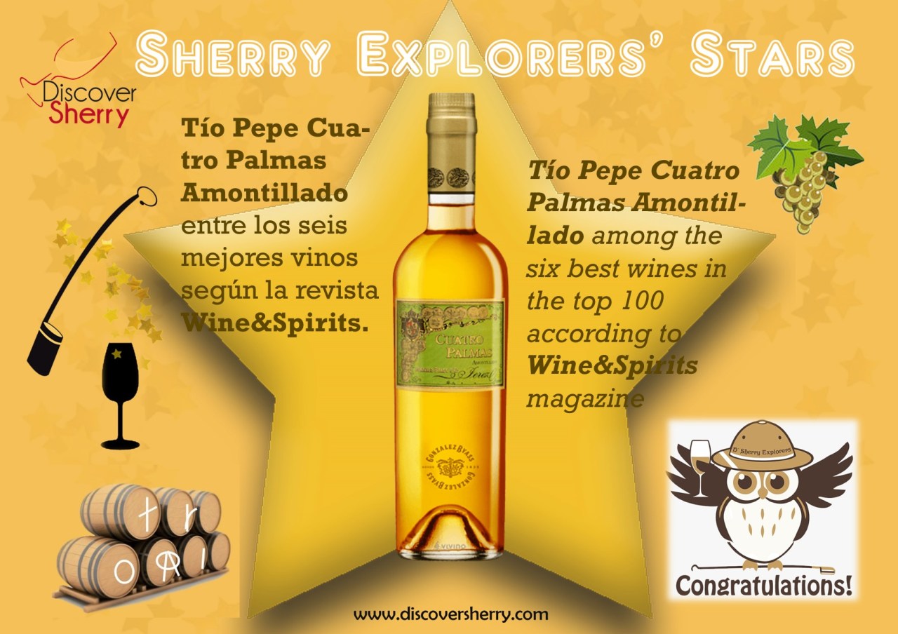 ¡ENHORABUENA TIO PEPE CUATRO PALMAS&nbsp;AMONTILLADO!