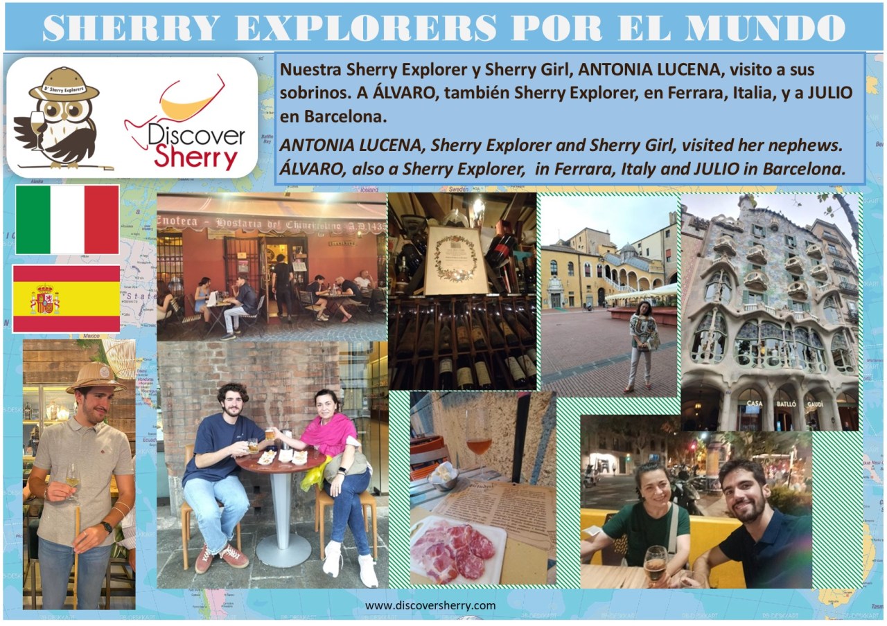 Sherry Explorers por el Mundo: Antonia Lucena en Ferrara (Italia) y&nbsp;Barcelona