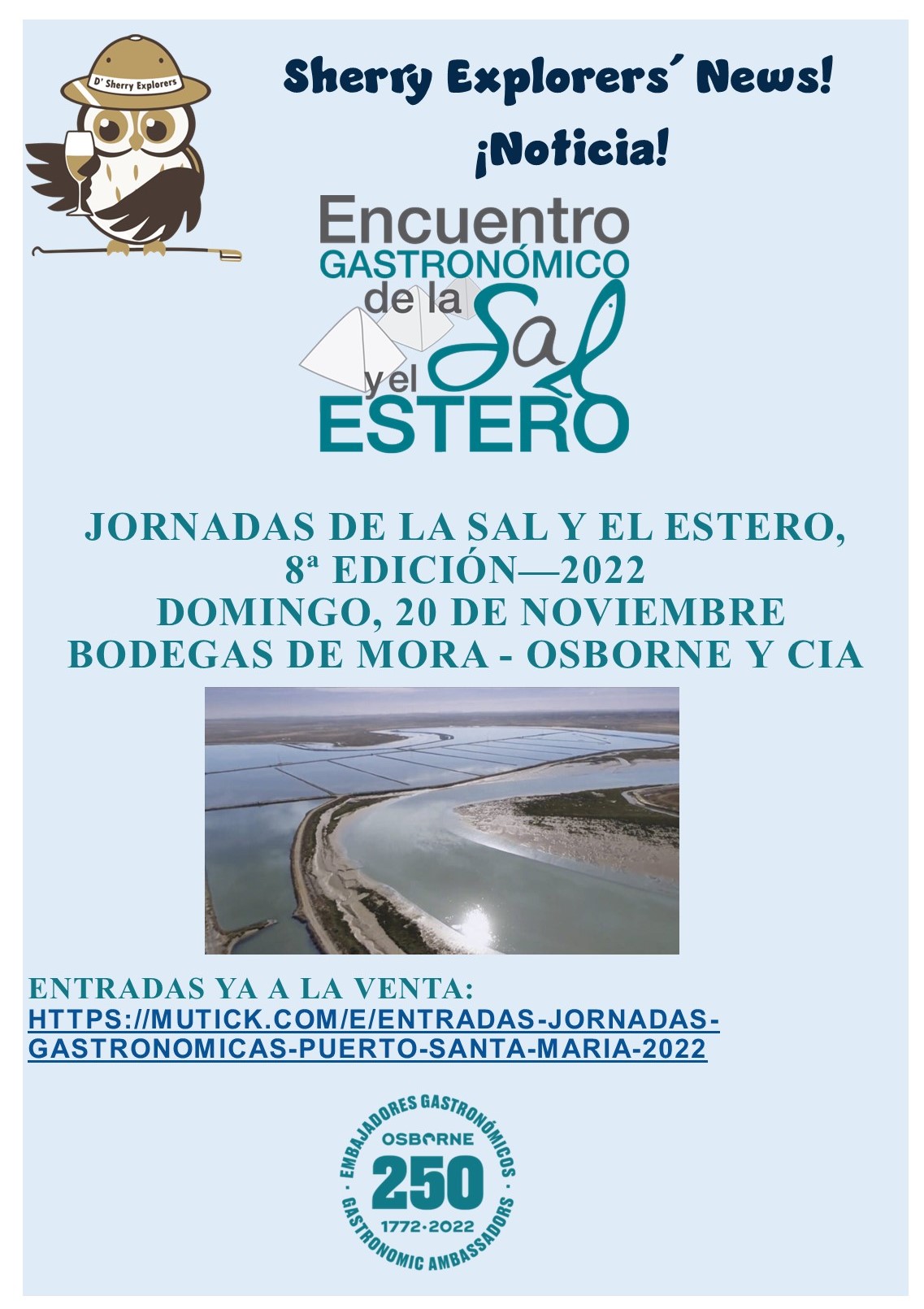 Sherry Explorers´ News!&nbsp;¡Noticia!