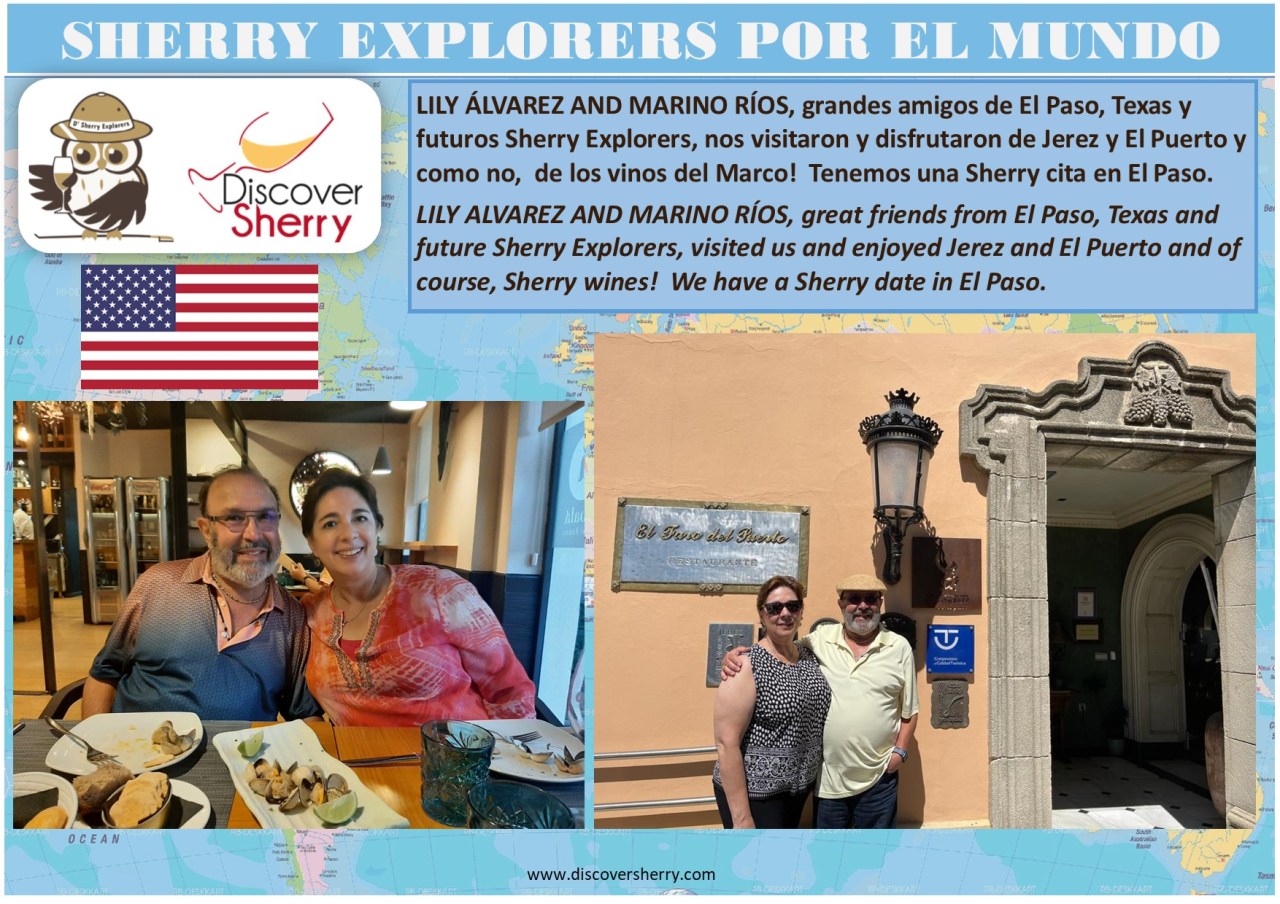 Sherry Explorers por el mundo: Lily y Marino de El Paso, Texas, nos visitan en Jerez y El&nbsp;Puerto.