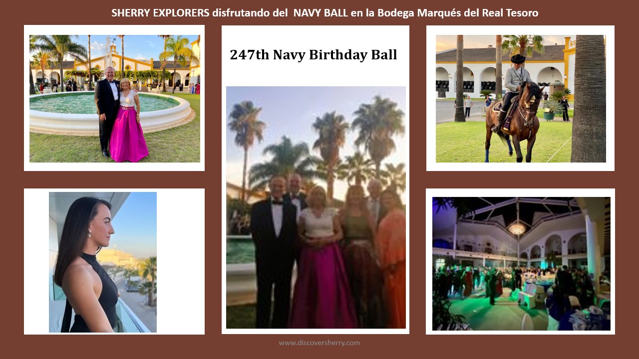 Sherry Explorers enjoying the Navy Ball.