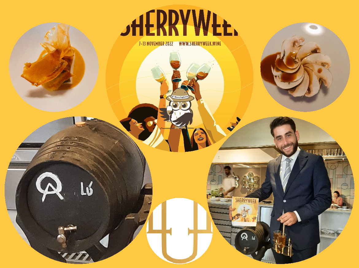 Sherry Explorers en Lu, Cocina y Alma celebrando la International Sherry&nbsp;Week!