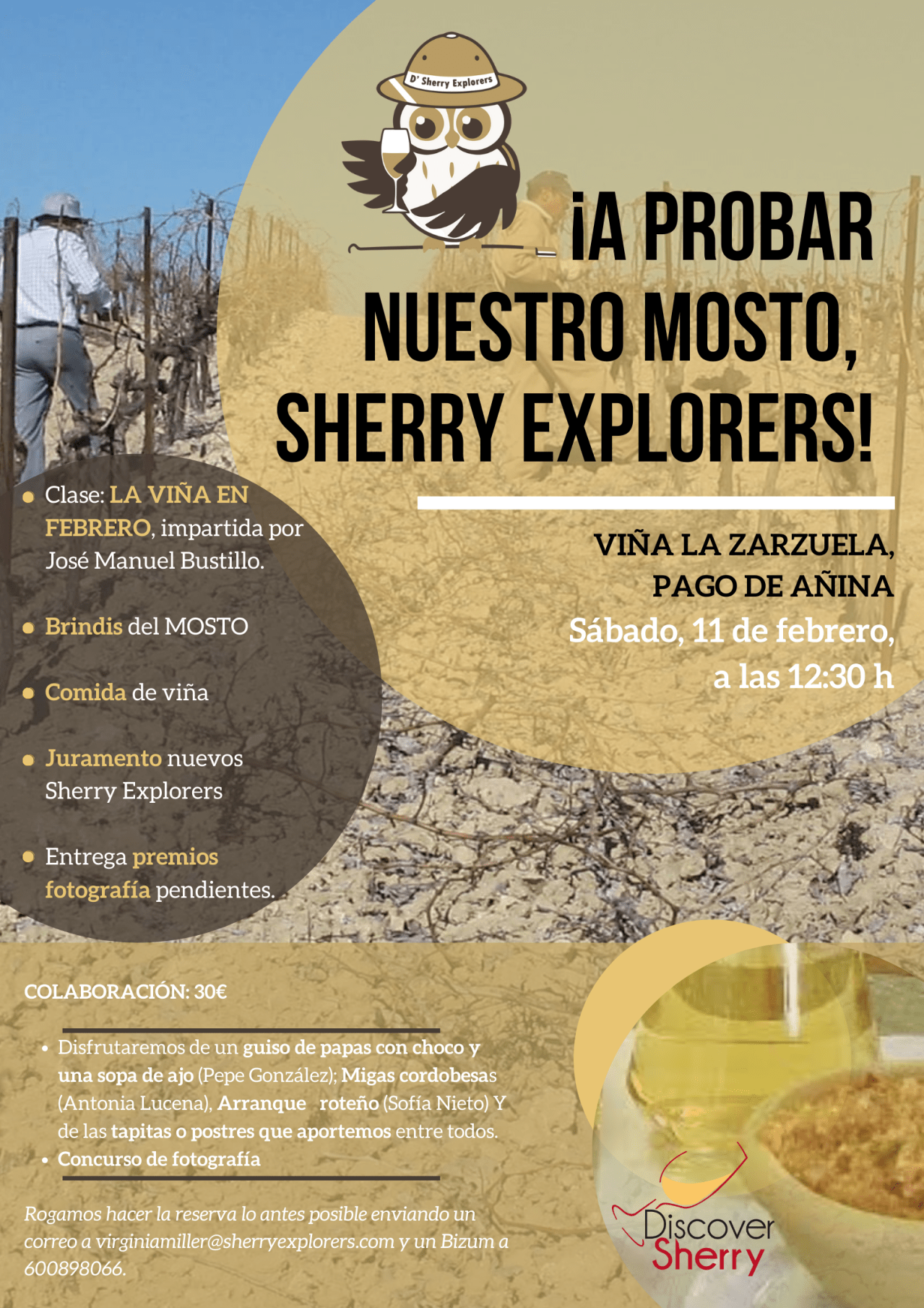 ¡Sherry Explorers, toca probar nuestro mosto! Time to try our Sherry Must, Sherry&nbsp;Explorers!