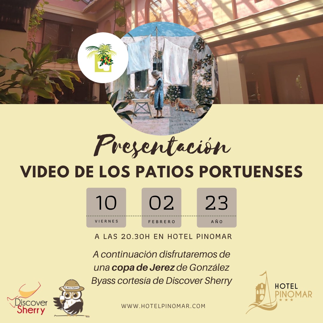 Presentación del vídeo de los Patios Portuenses. Presentation of the ´Patios Portuenses´video.