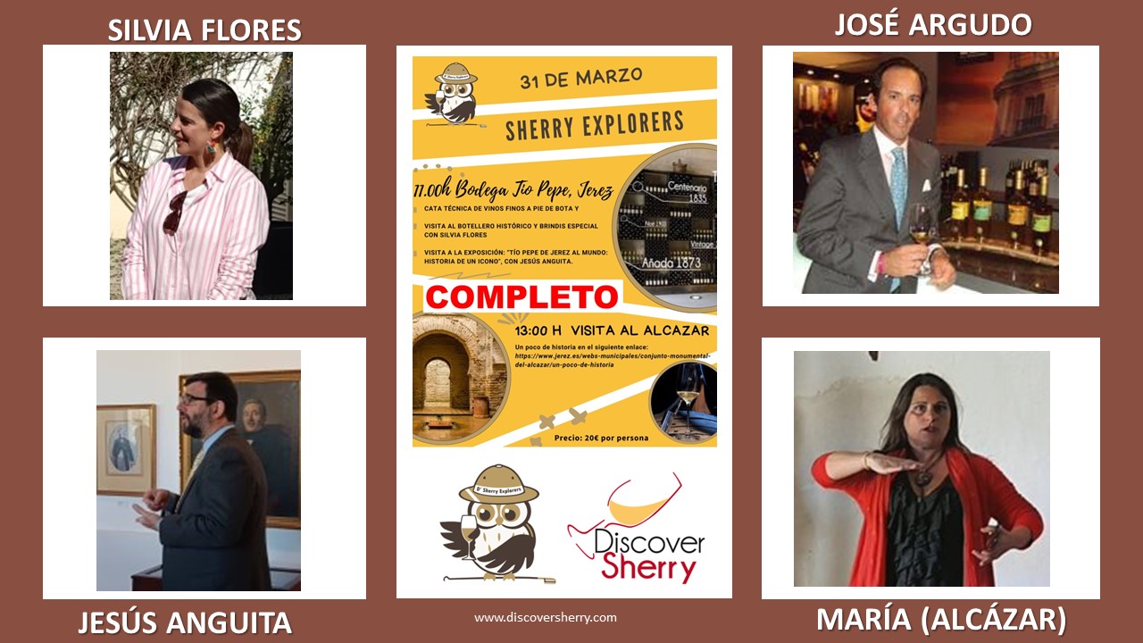 Sherry Explorers, siempre explorando y aprendiendo: Bodegas Tío Pepe y Alcázar de Jerez. Sherry Explorers, always exploring and learning: Tío Pepe winery y Alcázar de&nbsp;Jerez.