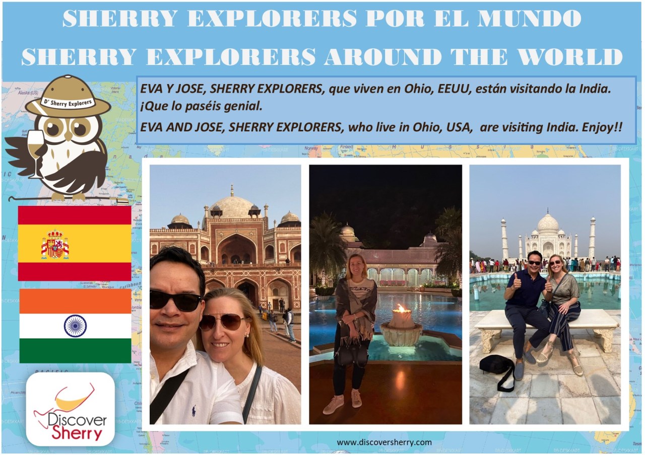 Sherry Explorers por el Mundo, Eva y Jose en La India.  Sherry Explorers around the World, Eva and Jose in&nbsp;India,