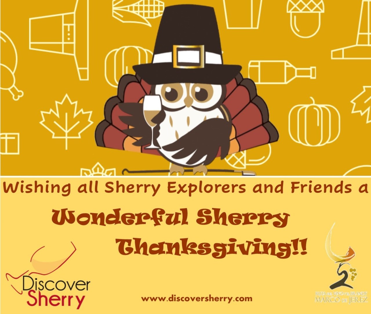 ¡Feliz sherry Día de Acción de&nbsp;Gracias!