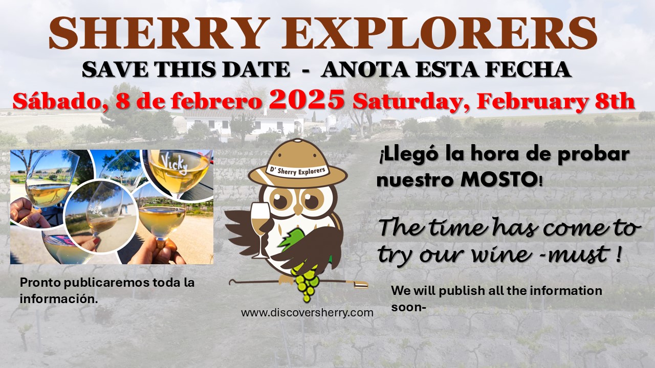 Ya tenemos fecha para probar nuestro MOSTO! We have a date to try our SHERRY&nbsp;WINE-MUST!